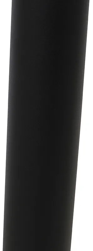 Candeeiro de pé exterior preto esfera transparente 100 cm IP44 - SFERA Moderno