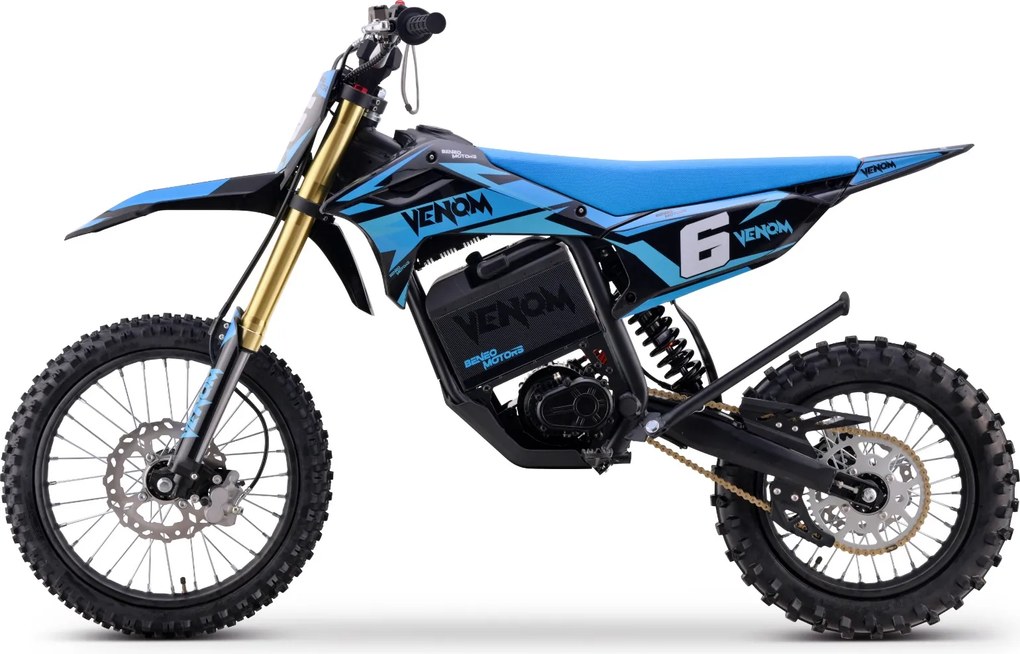 Mota cross para crianças Motocross Motors Venom – 6500W 3 modos de condução Azul