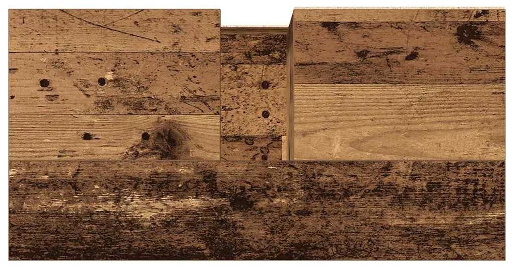 Armário lavatório WC 65x33x60cm derivados madeira madeira velha