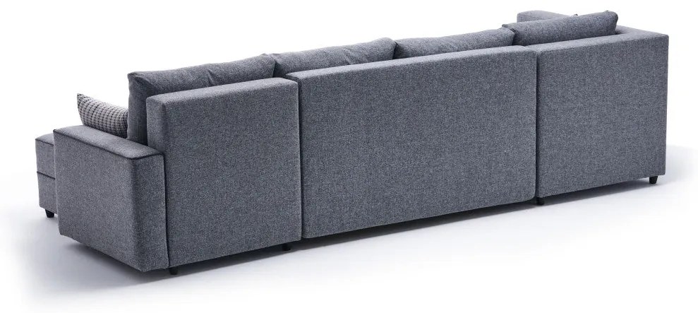 Sofá-Cama de Canto Ece – Cinzento – 315 cm x 88 cm x 160 cm