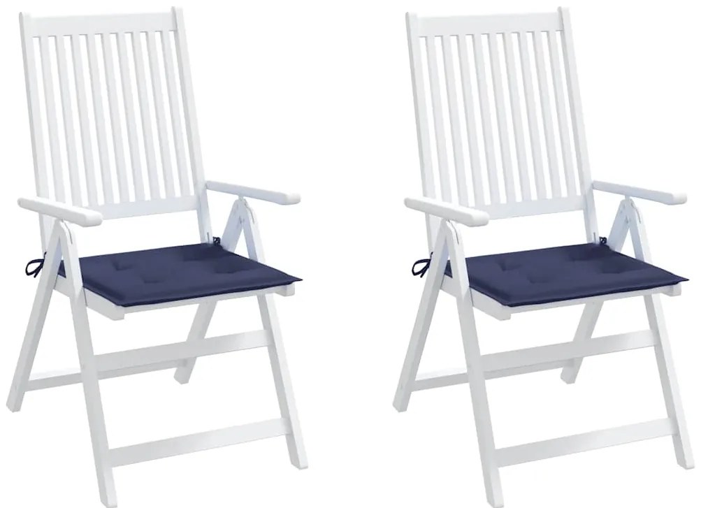 Almofadões p/ sofá de paletes 2 pcs tecido oxford azul-marinho