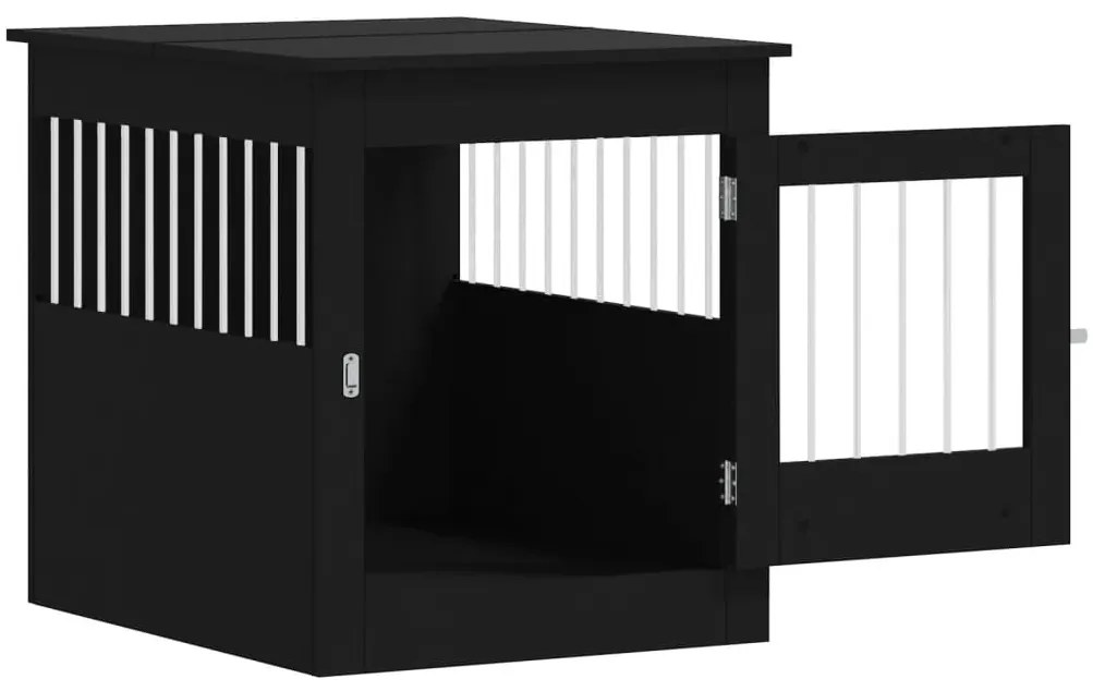 Móvel casota para cão 64,5x80x71 cm derivados de madeira preto