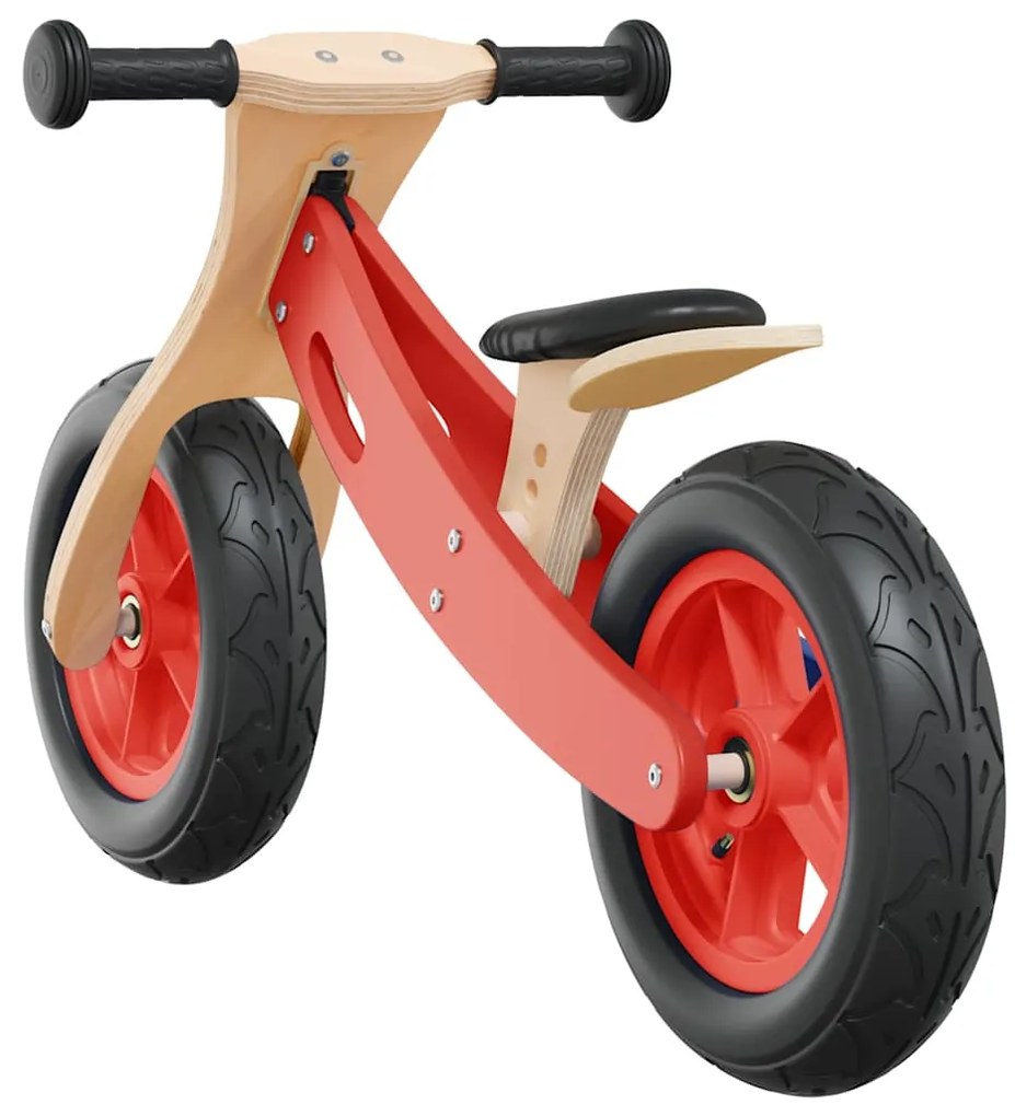 Bicicleta de equilíbrio p/ crianças c/ pneus de ar vermelho