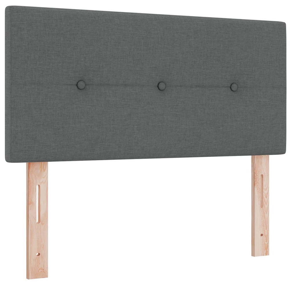 Cabeceira vidaXL Cinza escuro Madeira 90 cm Design Estiloso