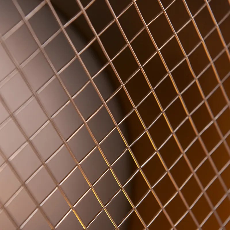 Candeeiro de pé vintage em tripé de bambu verde com cobre - Barrel