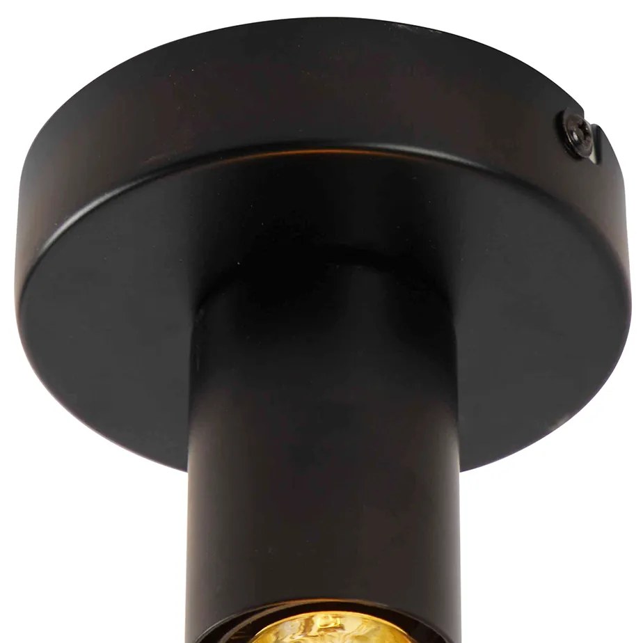 LED Candeeiro de teto inteligente preto c/ Wifi G95 - Facile Moderno