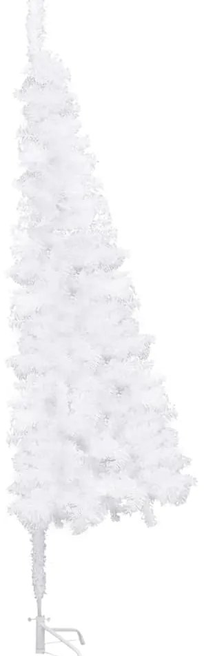 Árvore de Natal artificial de canto 210 cm PVC branco