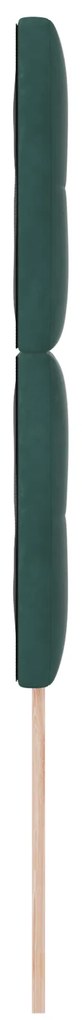Cabeceira vidaXL Botão Estofada Verde Escuro 80 cm Veludo