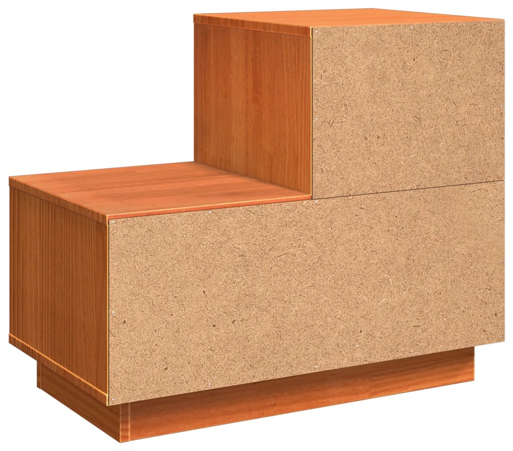 Armário de Cabeceira 2 pcs Castanho-mel 60 x 34 x 51 cm