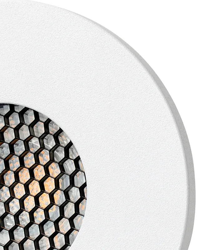 Conjunto de 6 focos embutidos modernos para casa de banho branco IP54 - Shed Honey