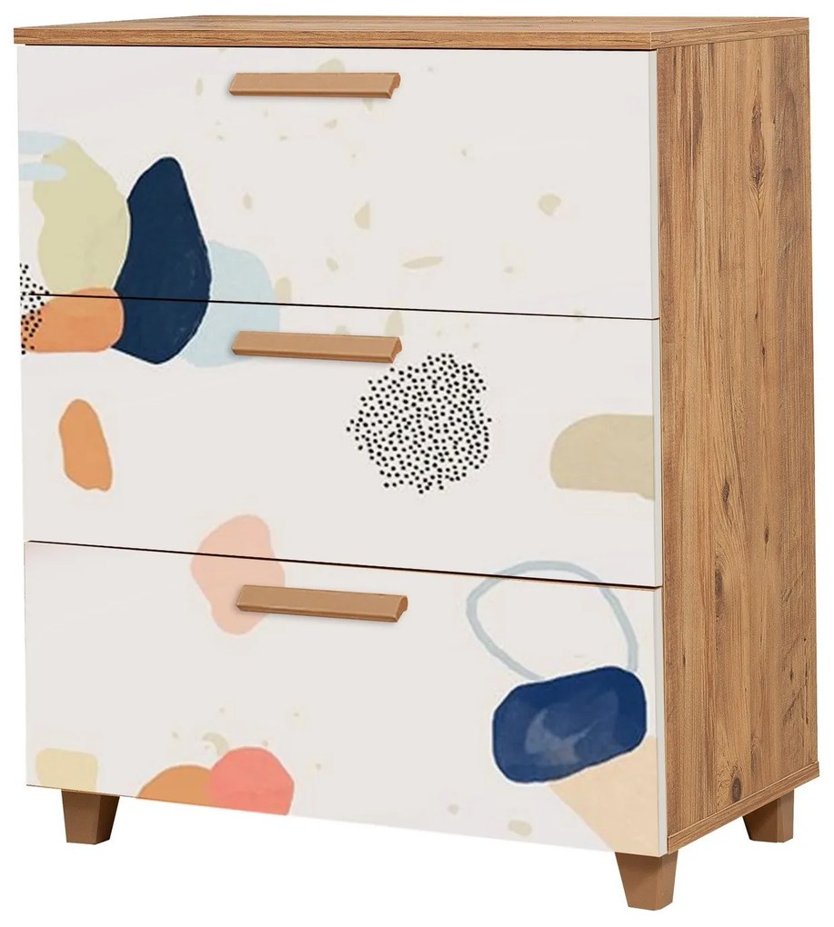 Cômoda Leva Gravis – Pinho Atlântico – 80x95x43 cm
