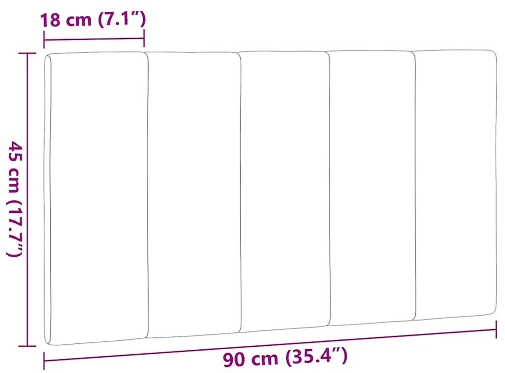 Almofadão de cabeceira 90 cm tecido azul