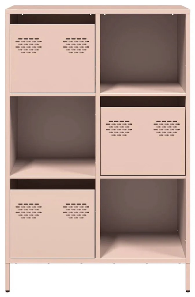 Móvel alto 68x39x103,5 cm aço rosa