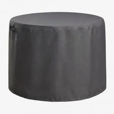 Capa Protetora Para Mesa De Jardim Redonda Otley Cinza Antracite & Ø130 Cm - Sklum