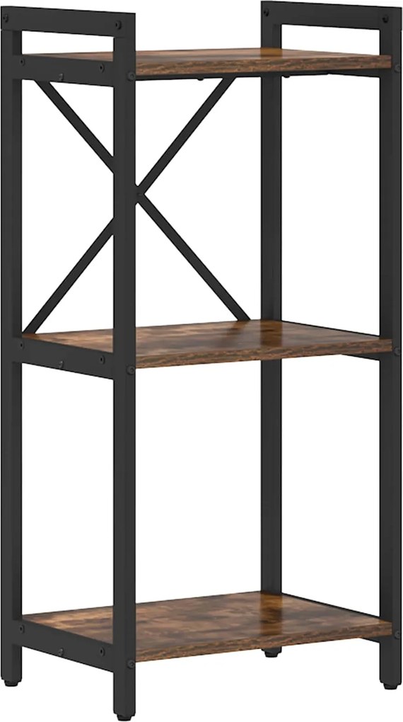 vidaXL Estante Carvalho Defumado 40 x 30 x 85 cm Madeira processada