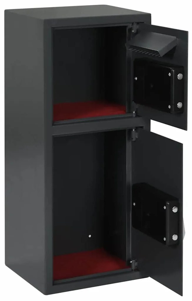 Cofre Electrónico Digital Cinza Escuro 35x31x80 cm Aço