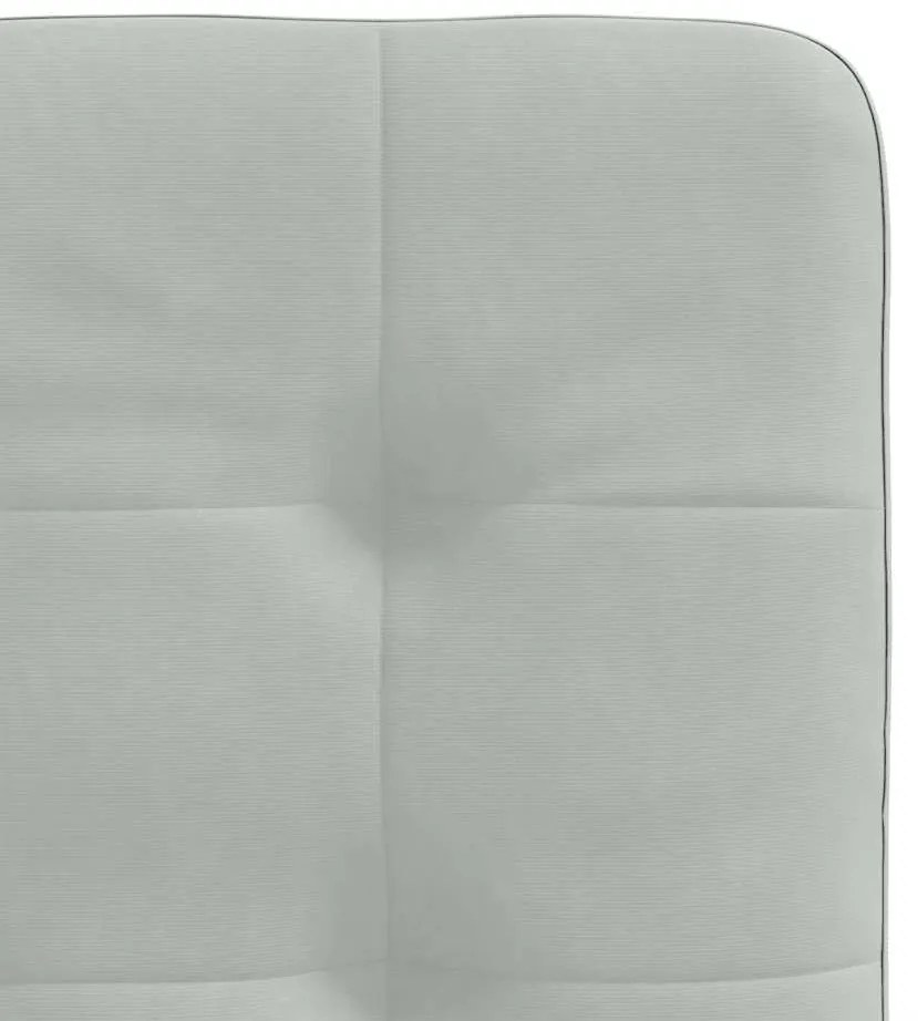 Cadeiras de jantar 2 pcs veludo cinzento-claro