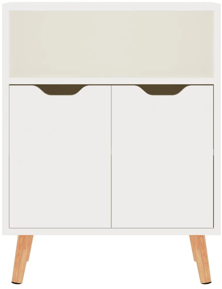 Aparador 60x30x72 cm derivados de madeira branco brilhante