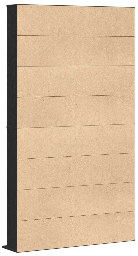 Armário para CDs vidaXL em Carvalho Preto 101x23x177,5 cm em Madeira d