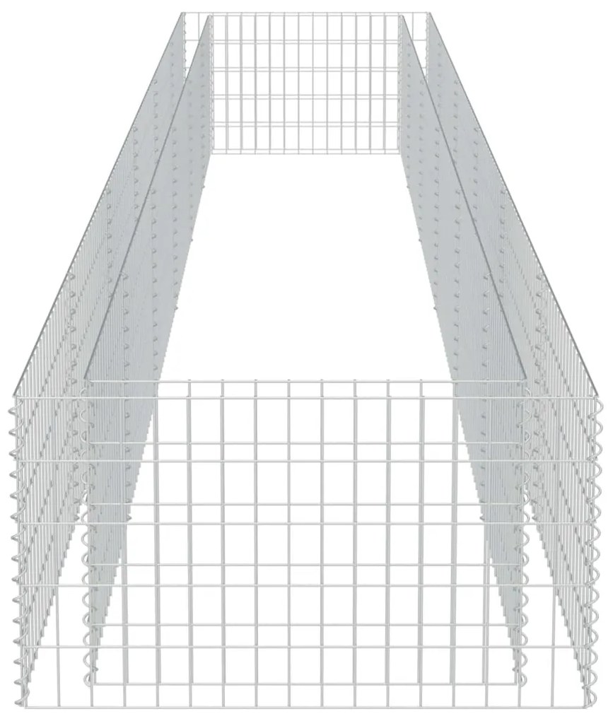 Canteiro elevado/cesto gabião 540x90x50 cm aço galvanizado