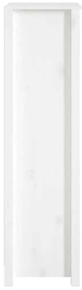 Estante 50x35x125,5 cm madeira de pinho maciça branco