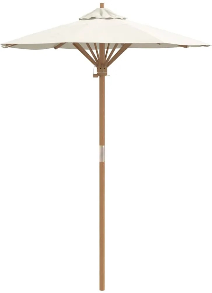 Guarda-Sol Creme Branco 150 x 210 cm - Bambu