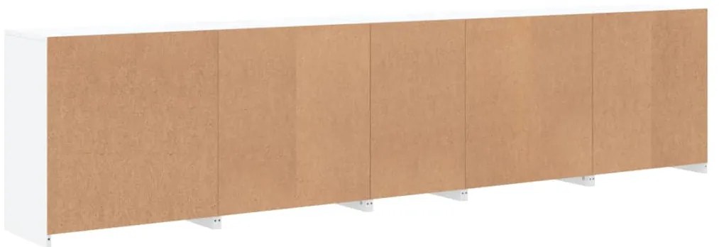 Aparador com luzes LED 283x37x67 cm branco
