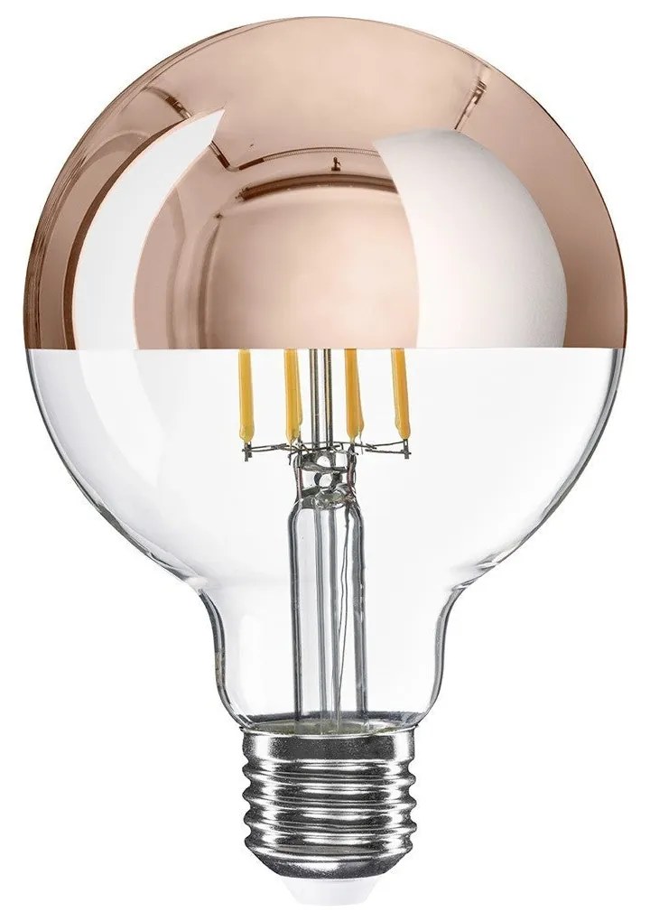 Lâmpada LED Meia Esfera Cobre Globo G95 7W 650Lm E27 2700K Dimmable - A24