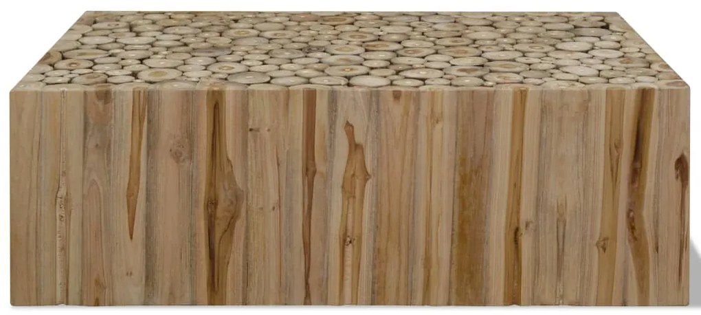 Mesa de centro em madeira de teca genuína 90x50x30 cm