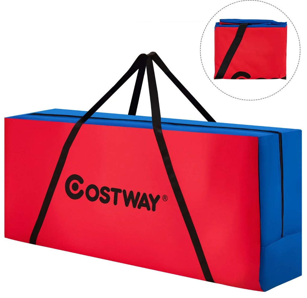 Saco de transporte para Conecta 4 (não incluído) 120 x 29 x 48 cm com alça e fecho de correr Vermelho e Azul