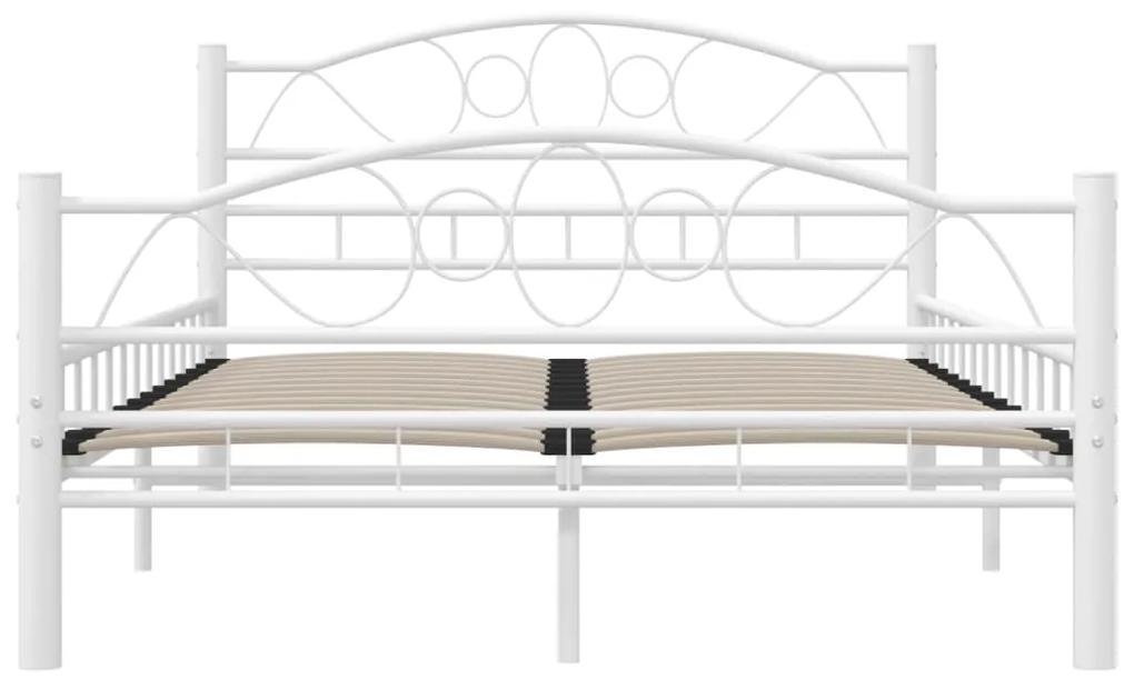 Estrutura de Cama Dali em Metal Branco - 120x200 cm - Design Vintage