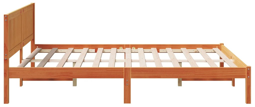 Estrutura de Cama Castanha Encerada Castanha Encerada