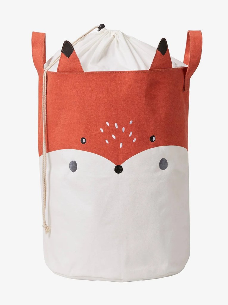 Cesto para roupa, Raposa branco estampado