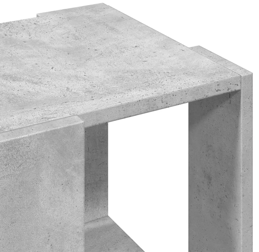 Mesa de centro 32x32x30 cm derivados de madeira cinza cimento