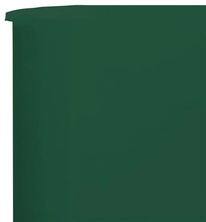 Para-vento com 9 painéis em tecido 1200x80 cm verde