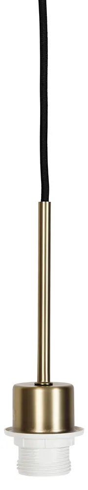 Candeeiro de suspensão moderno bronze com cabo preto - Combi 1