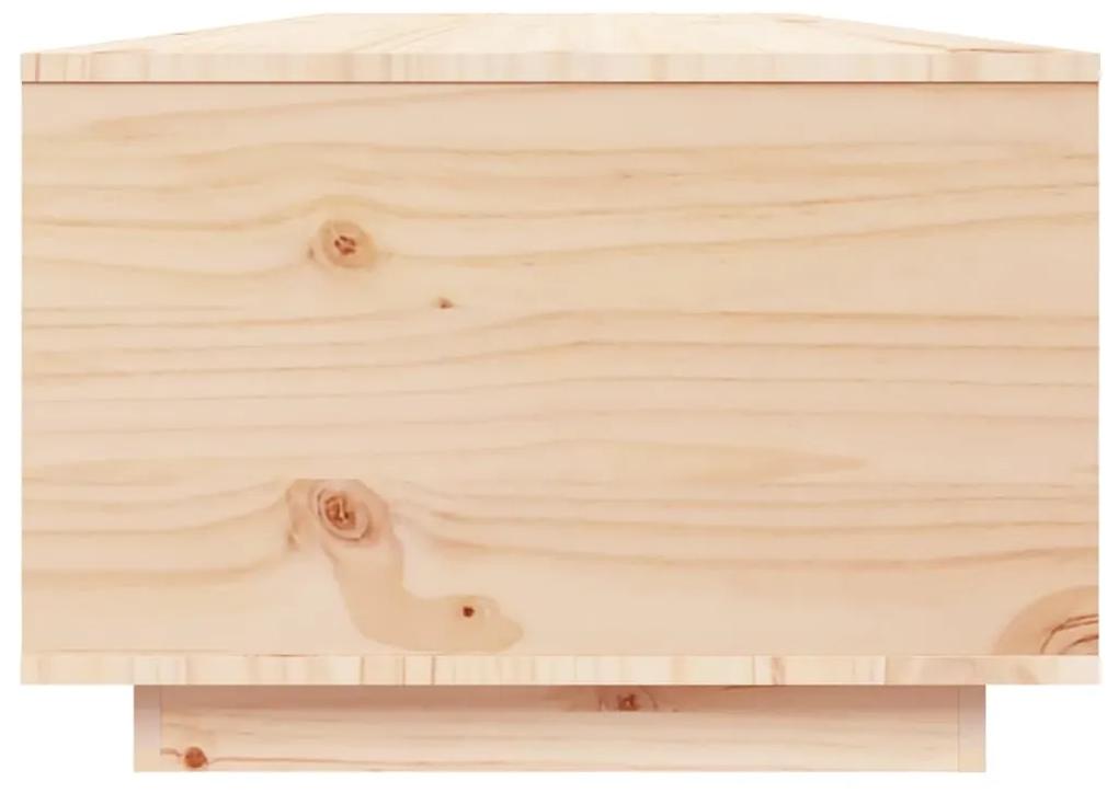 Mesa de centro 80x80x35,5 cm madeira de pinho maciça