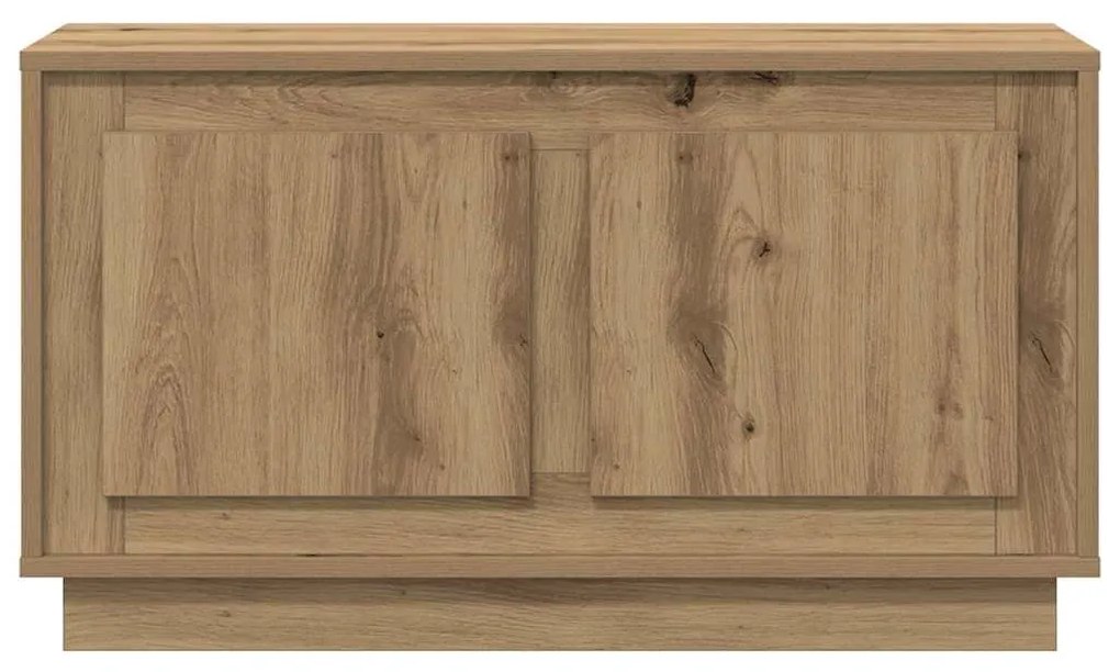 Estante de TV vidaXL Carvalho Artisan 80x35x45 cm Madeira de engenhari