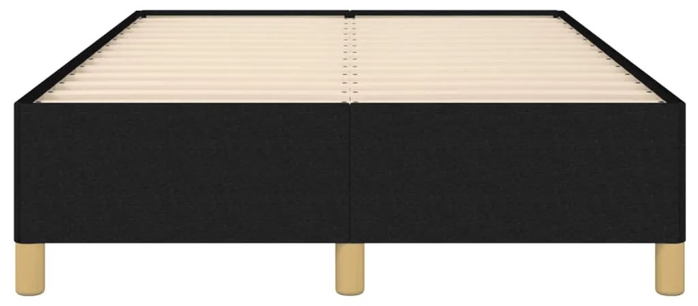 Estrutura de cama sem colchão 120x200 cm tecido preto