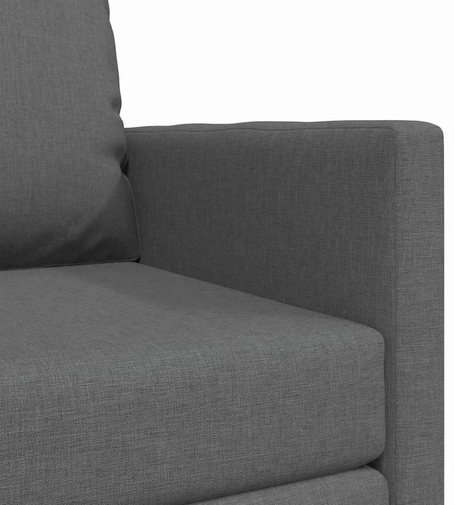 Sofá Cama 2 em 1 Cinza Escuro 74x77x81 cm Tecido