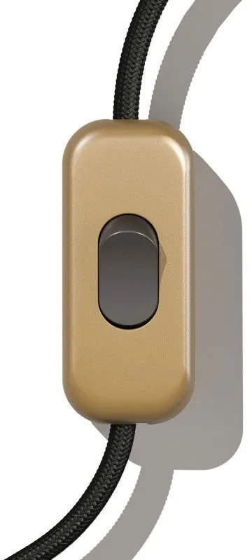Interruptor unipolar em linha Creative Switch Brushed Bronze - Titanio