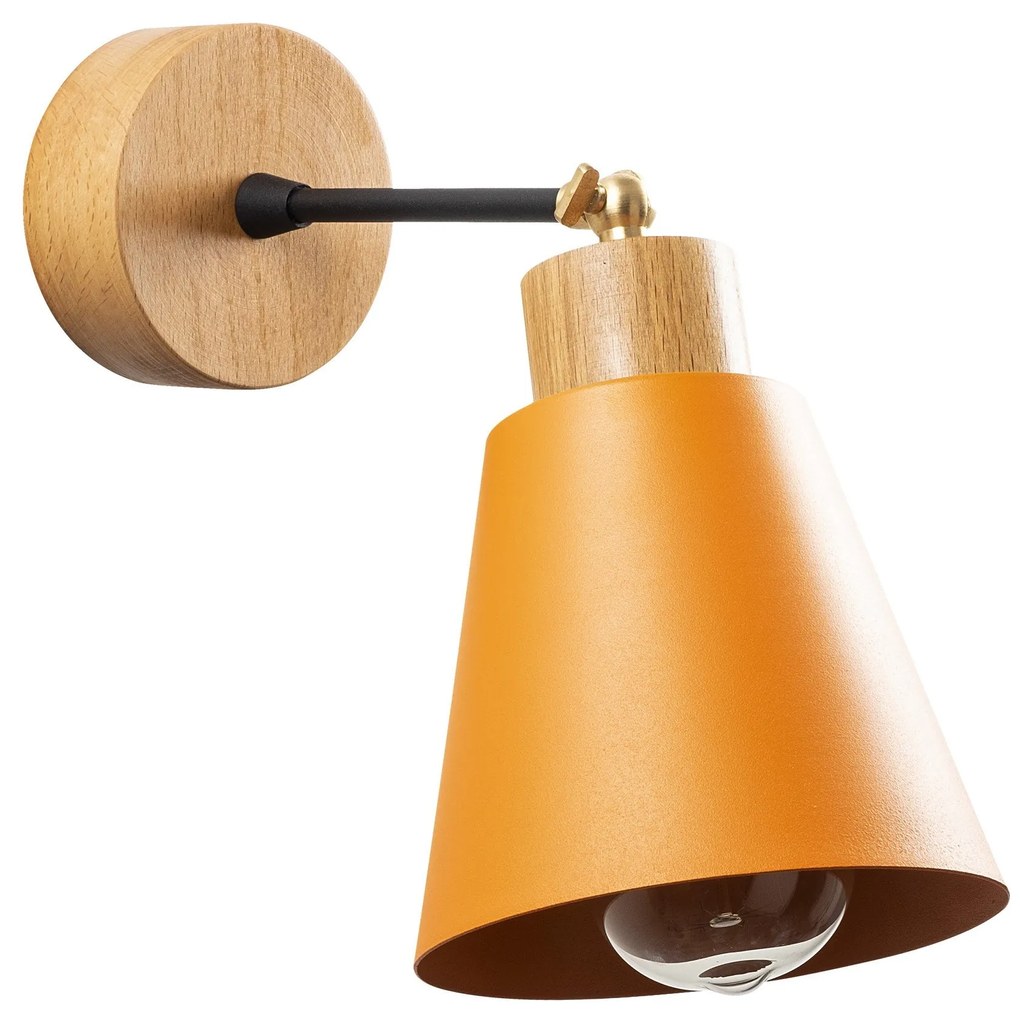 Candeeiro de Parede Manavgat – Laranja – 14 cm x 25 cm