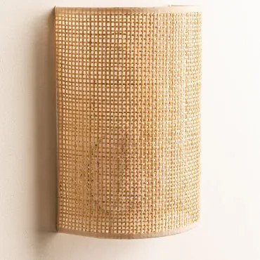 Aplique De Parede Em Rattan Ytse ↑25 Cm - Sklum