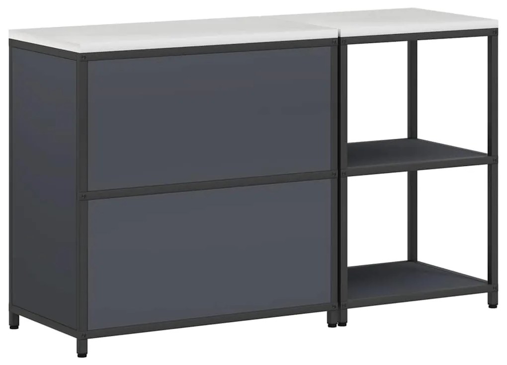 Conjunto de Armazenamento de Cozinha 2 pcs Antracite