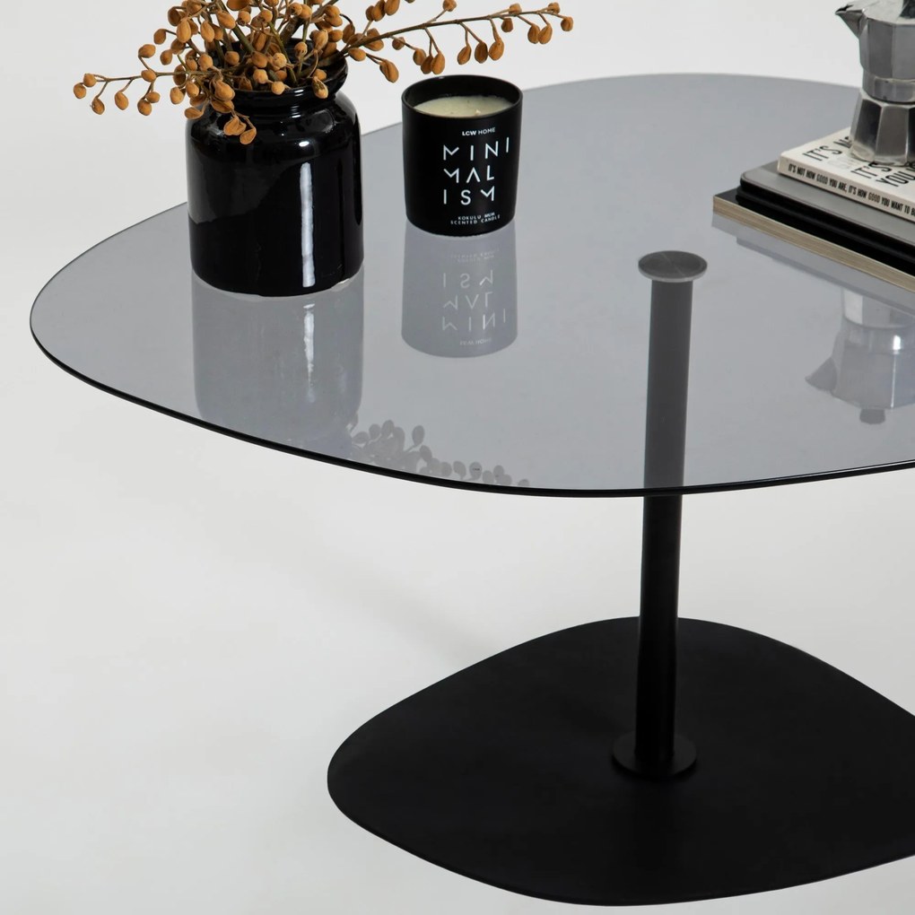 Mesa de Café Soho - Cinza Escuro - 85cm X 40cm X 67cm
