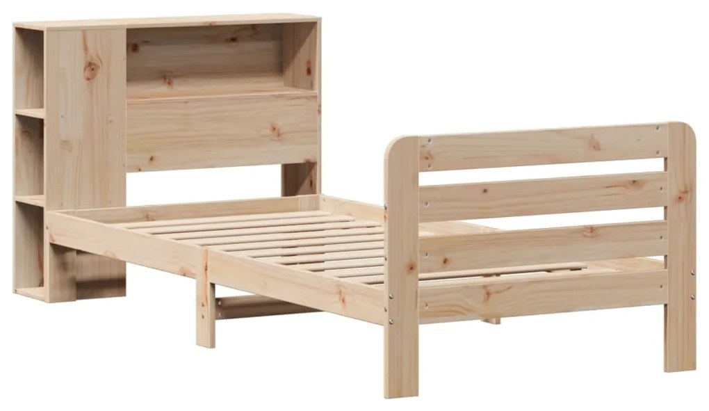 Cama sem colchão 75x190 cm madeira de pinho maciça