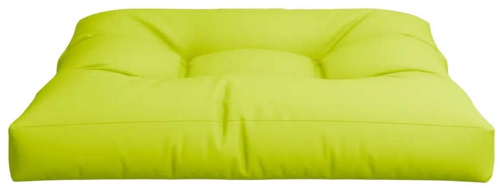 Almofadão p/ sofá de paletes 70x70x12 cm tecido verde brilhante