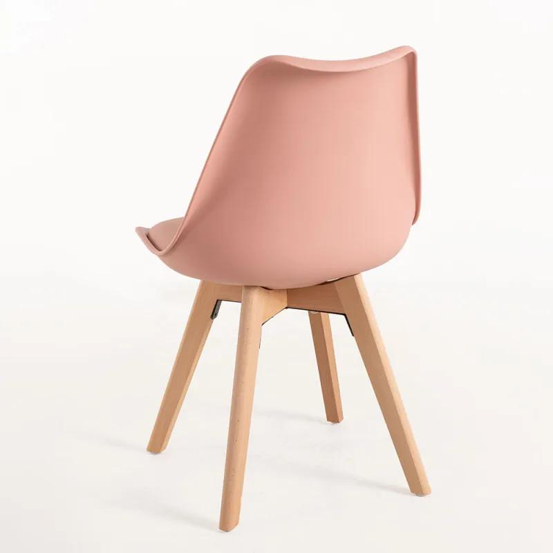 Pack 6 Cadeiras Synk Basic - Rosa de avelã