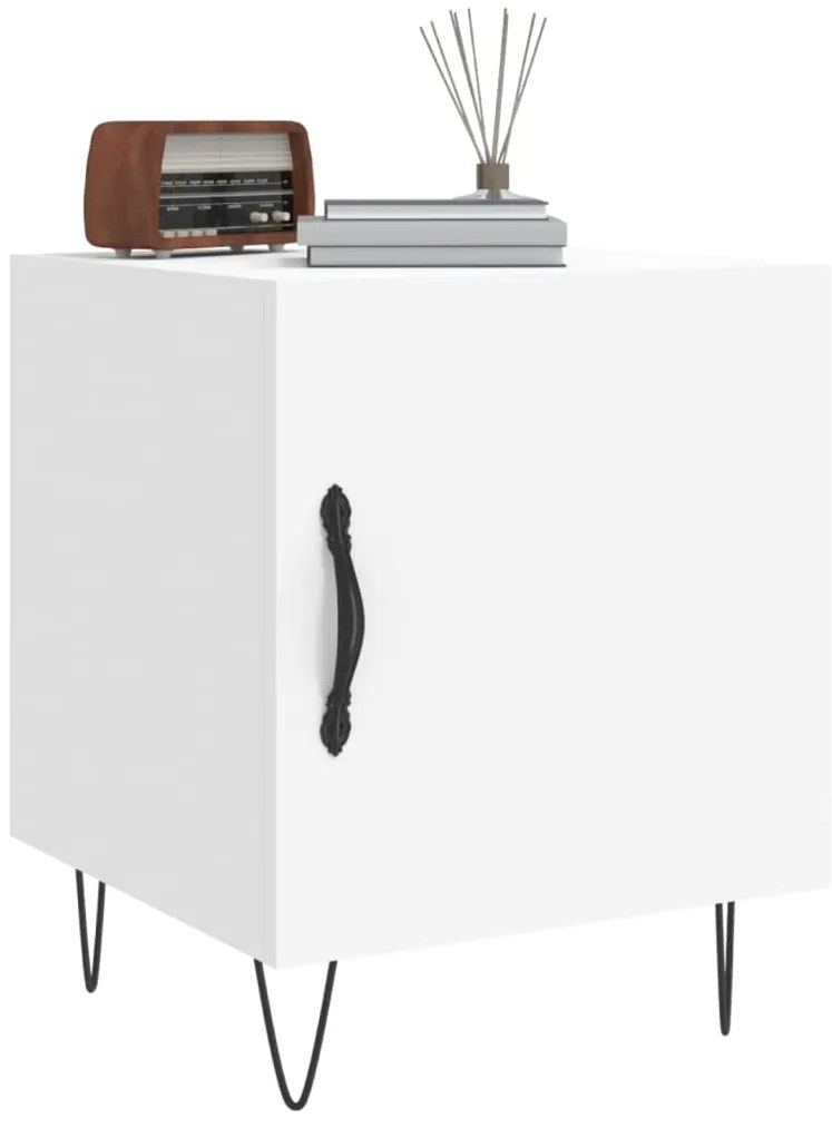 Mesa cabeceira 40x40x50 cm derivados de madeira branco