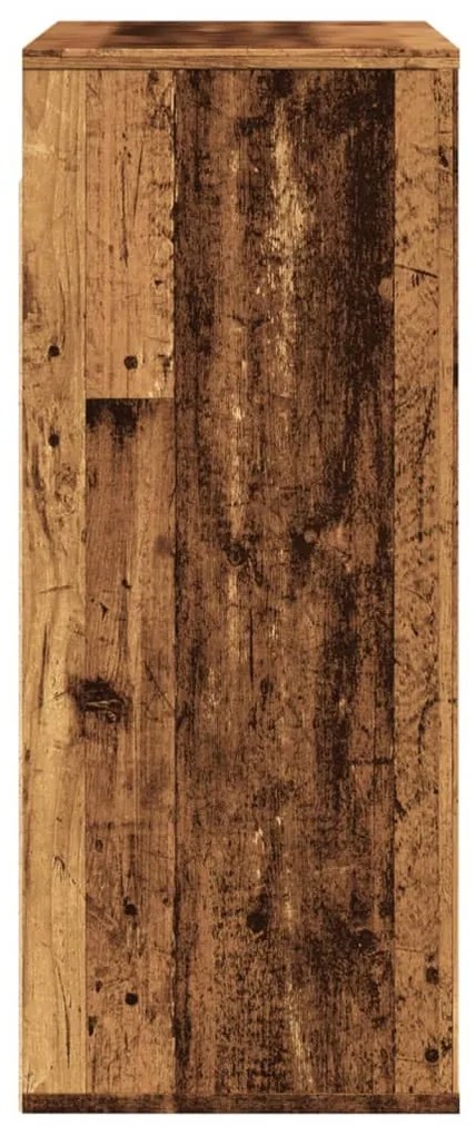 Armário parede 80x33x80 cm derivados de madeira madeira velha